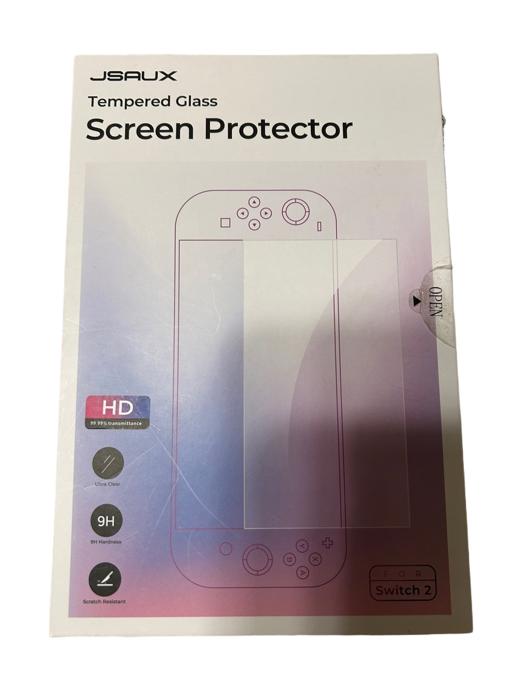 JSAUX 3 PACK tempered Glass Screen Protector For Nintendo Switch 2 HD /9H NEW